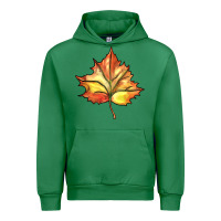 Emerald withered leaf Urban Hoodie - BarkalooDesign
