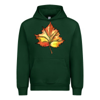 Forest Green withered leaf Urban Hoodie - BarkalooDesign