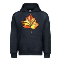 Navy withered leaf Urban Hoodie - BarkalooDesign