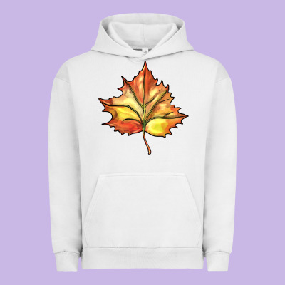 Withered Leaf Urban Hoodie Designed By Barkaloodesign