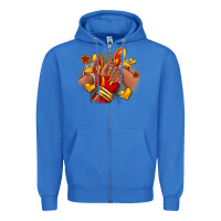 True Royal Softball afro girl sneakers Zipper Hoodie - RanaPortraitStore