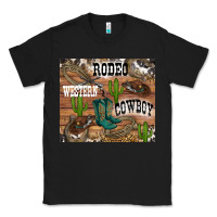 Black western rodeo Classic Tee - RanaPortraitStore