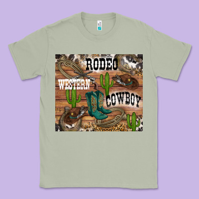 Western Rodeo Classic Tee Designed By Ranaportraitstore