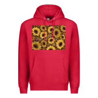 Cardinal sunflower leopard background 3200x2400 Premium Hoodie - AdoDesignShop