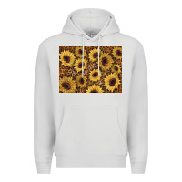 Dove Grey sunflower leopard background 3200x2400 Premium Hoodie - AdoDesignShop
