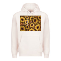 Pale Pink sunflower leopard background 3200x2400 Premium Hoodie - AdoDesignShop