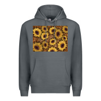 Rock sunflower leopard background 3200x2400 Premium Hoodie - AdoDesignShop