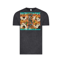 Vintage Black texas sunflower cactus cowhide Vintage Tee - Artiststas