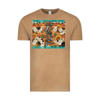 Vintage Camel texas sunflower cactus cowhide Vintage Tee - Artiststas