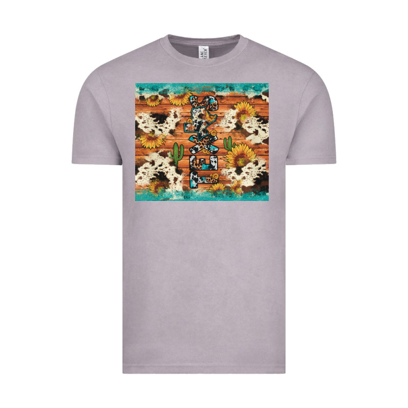 Texas Sunflower Cactus Cowhide Vintage Tee by Artiststas | Teevron