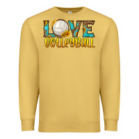 Antique Gold love volleyball Premium Sweatshirt - HRA Design Shop