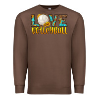 Chestnut love volleyball Premium Sweatshirt - HRA Design Shop