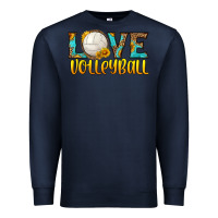 Navy love volleyball Premium Sweatshirt - HRA Design Shop