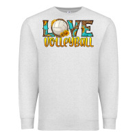 Oatmeal Heather love volleyball Premium Sweatshirt - HRA Design Shop