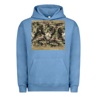 Camouflage Bull Skull Urban Hoodie | Teevron