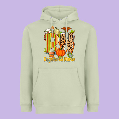 Fall Rn Registered Nurse Heavyweight Hoodie Designed By Zillion Design Studio