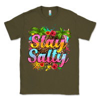 Army Green stay salty Classic Tee - RanaPortraitStore