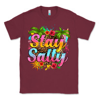 Burgundy stay salty Classic Tee - RanaPortraitStore