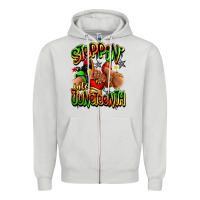 Dove Grey Steppin' into Juneteenth sneaker and heel afro wom Zipper Hoodie - RanaPortraitStore