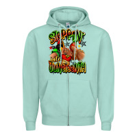 Seafoam Steppin' into Juneteenth sneaker and heel afro wom Zipper Hoodie - RanaPortraitStore