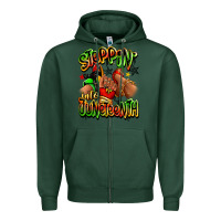 Sports Green Steppin' into Juneteenth sneaker and heel afro wom Zipper Hoodie - RanaPortraitStore