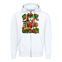 White Steppin' into Juneteenth sneaker and heel afro wom Zipper Hoodie - RanaPortraitStore