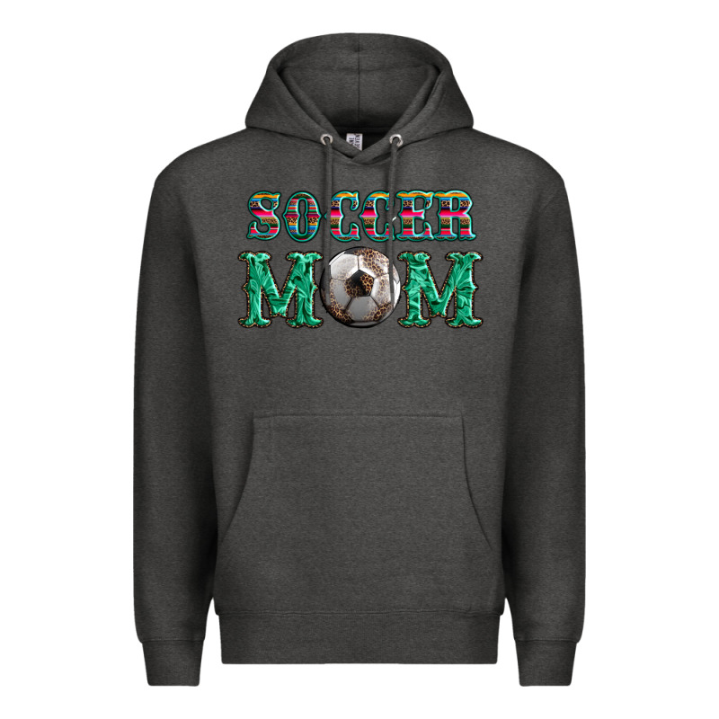 Soccer Mom With Leopard Ball And Serape Leopard Premium Hoodie by Artiststas | Teevron