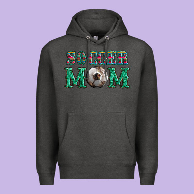 Soccer Mom With Leopard Ball And Serape Leopard Premium Hoodie Designed By Artiststas