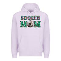 Lilac soccer mom with leopard ball and serape leopard Premium Hoodie - Artiststas