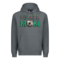 Rock soccer mom with leopard ball and serape leopard Premium Hoodie - Artiststas