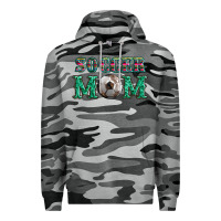 Slate Camo soccer mom with leopard ball and serape leopard Premium Hoodie - Artiststas