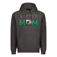 Smoke soccer mom with leopard ball and serape leopard Premium Hoodie - Artiststas