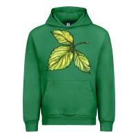 Emerald green leaf Urban Hoodie - BarkalooDesign