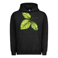Pigment Black green leaf Urban Hoodie - BarkalooDesign