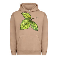 Pigment Burro green leaf Urban Hoodie - BarkalooDesign