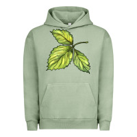 Pigment Oil Green green leaf Urban Hoodie - BarkalooDesign