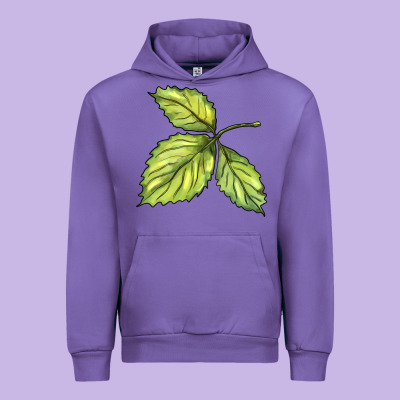 Green Leaf Urban Hoodie Designed By Barkaloodesign
