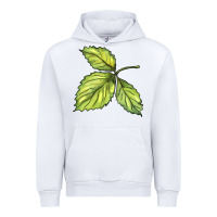 White green leaf Urban Hoodie - BarkalooDesign