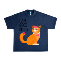 Navy I Am Good Kittiy Urban Heavy Tee - Bettercallsaul