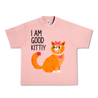 Salmon I Am Good Kittiy Urban Heavy Tee - Bettercallsaul