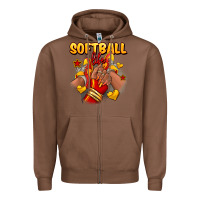 Chestnut Softball life afro girl sneakers Zipper Hoodie - RanaPortraitStore