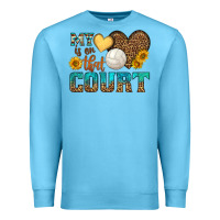 Ocean Blue my heart is on that court Premium Sweatshirt - HRA Design Shop