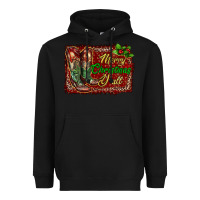 Black merry christmas y'all boots Heavyweight Hoodie - RanaPortraitStore