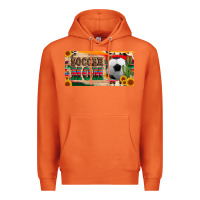 Carrot soccer mom with ball and sunflower cactus serape licanse plate Premium Hoodie - Artiststas