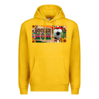 Lemon soccer mom with ball and sunflower cactus serape licanse plate Premium Hoodie - Artiststas
