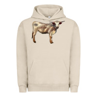 Pigment French Oak Texas Longhorn Heifer Urban Hoodie - LillyAllenDesigns