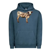 Pigment Midnight Navy Texas Longhorn Heifer Urban Hoodie - LillyAllenDesigns