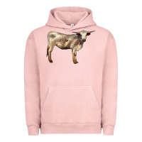 Pigment Salmon Texas Longhorn Heifer Urban Hoodie - LillyAllenDesigns