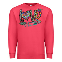 Cardinal love autism Premium Sweatshirt - SublimationCraftShop