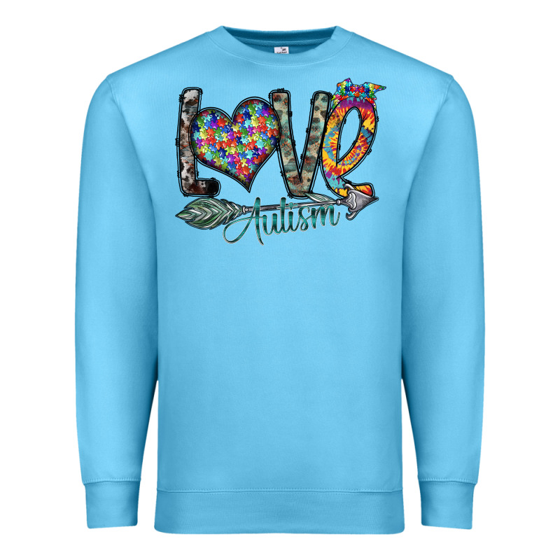 Love Autism Premium Sweatshirt by SublimationCraftShop | Teevron